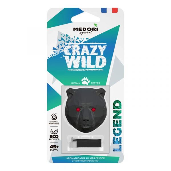 Chalk car perfume for deflector 3D Medori Crezy Wild Legend